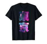 Cyberpunk City Tokio Kanji Japanese Gifts Cyber Japan T-Shirt