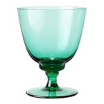 Holmegaard - Flow glass med stett 35 cl emerald green