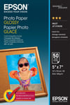 Epson Glossy Photo Paper, 13x18 cm, 200g/m2, 50 ark