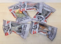 Set of 5 Mini Action Jurassic World dinosaurs inc. Blue, T-Rex & Triceratops