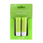 2 xPretty Moisturising Twin Pack Lip Balm With Aloe Vera Protect Dry Chapped Lip