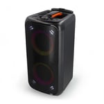 Nedis Bluetooth® Party Speaker | Maksimal batteritid: 5 timer | 240 W | Bærehåndtag | Fest lys | Equalizer | Orange / Sort