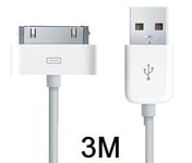 USB-kabel til iPad 3 meter (hvid)