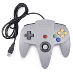 Hobby Tech - Manette de jeux USB type Nintendo 64 pour PC - Grise