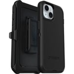 Otterbox iPhone 15 Defender - Robust mobilskal med hög skyddsfaktor, svart