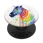 Zebra Pop mount Socket Watercolor African Horse Wild Animal PopSockets Swappable PopGrip