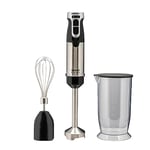 Sensio Home 1000W Super Powerful Hand Blender 3-in-1 Stainless Steel Stick Immersion Blender with Attachment, 700ml Mixing Beaker, Stainless Steel Whisk, Variable Speeds for Baby Food, Mash, Soup