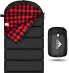 Mcota Cotton Flannel Sleeping Bag for Adults, 100% Cotton Lining Sleeping Bag &