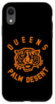 Coque pour iPhone XR Reines officielles de l'âge de pierre Tiger Palm Desert