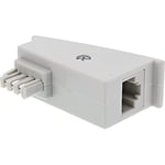 InLine® 69949 TAE-F DSL Adapter TAE-F Male to RJ45 Female 8P2C for Fritzbox