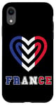 Coque pour iPhone XR France Coeur Fière France Drapeau Français Love Pride Roots