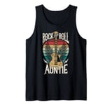 Rock n Roll Auntie Vintage Guitar Player Music Lover Tank Top