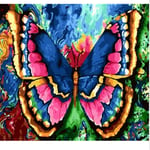 Paint by Numbers DIY Oil Painting kit Color Butterfly 40x50cm Modern Pop Hand Digital Painting oil Tablet Adults and Kids Beginner Gift Kits Pre-Printed Canvas Colorful Wall Art Home Decor T6182