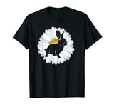 Easter Rabbit With Daisy Spring and Summer Daisies Flower T-Shirt