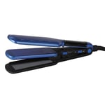 YUYAXAF Thermostatic Hair straightener Straight corn plate two-in-one curler Antiscalding, Blue