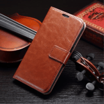 Plånboksfodral för Samsung Galaxy S7 - Brown leather