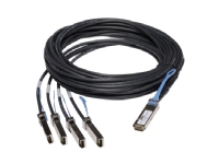 Dell 40GbE Passive Copper Breakout Cable - Nettverkskabel - SFP+ til QSFP+ - 5 m - for Force10 MXL blade, S4810 High-Performance, S4820T, S60, Z9000 Networking C7004