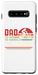 Coque pour Galaxy S10+ Downhill Dad The Legend Mountain Bike Funny Biking Biker