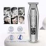 ZHAOW Hair Clippers, Home Use Adult Child Electric Barber Scissors USB Rechargeable LED Display Waterproof Haircut Hairdresser's Hair Clipper Set Hair Clippers (Color : D)