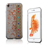 Blixen Strass Flexibelt Skal för iPhone 7 / 8 - Blomma / Orange