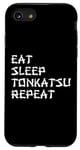 Coque pour iPhone SE (2020) / 7 / 8 Eat Sleep Tonkatsu Repeat Amateur de cuisine japonaise