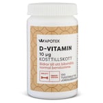 Kronans Apotek D-vitamin 10 µg Jordgubbsmak från 2 år 100 st