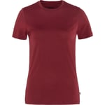 Fjällräven Abisko Wool T-skjorte, Dame Pomegranate Red XS