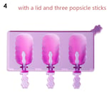 Ice Cream Mould Popsicle Mold Silicone Tray 4