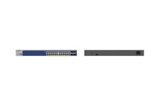 NETGEAR Smart GS728TXUP - v3 - switch - 24 portar - smart - rackmonterbar
