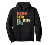 Husband Daddy Protector Hero T-Shirt Father's Day Shirt Pullover Hoodie