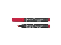 PICA Classic Permanent marker DRY-SAFE 2-6mm skrå/flad spids rød - 1784272
