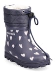 Rd Thermal Flash Hearts Kids Shoes Rubberboots Low Rubberboots Lined Rubberboots Navy Rubber Duck