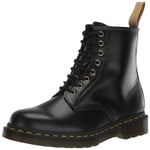 Dr. Martens Unisex-Adult Vegan 1460 Fashion Boot, Black Norfolk Flat, 8 Women/7 Men