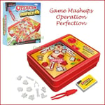 Operation Perfection Game Mashups Board Game Two Games Become One HASBRO