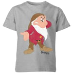 Disney Snow White Grumpy Classic Kids' T-Shirt - Grey - 11-12 Years