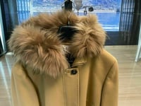 Saint Jacques short Coat fur Coat Wool Cashmere Parka Jacket New 44 XXL