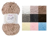 Truffle Yarn 100g Ball King Cole Super Soft Faux Fur Style Craft Polyamide Wool