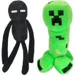 Enderman Creeper Plysch 10 tum/7 tum Enderman Creeper 2 st dockor