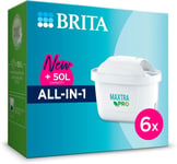 BRITA MAXTRA PRO All-in-1 Water Filter Cartridge 6 Pack Jug Replacement Refills