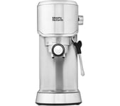 MORPHY RICHARDS Manual Compact Espresso Coffee Machine - Brushed Stainless Steel, Stainless Steel