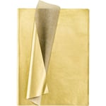 Rosa guld silkespapper Bulk 100 ark metallisk presentpapper Pa-idaa Gold