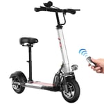 Lightweight Foldable Electric Scooter - Speed Up To 37 Km/H with USB Charging And Burglar Alarm, Adult Electric Scooter with Cruise Control