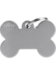 MyFamily ID Tag Basic collection Big Bone Grey in Aluminum