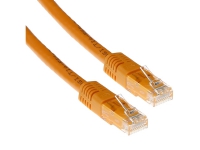 ACT Orange 15 meter U/UTP CAT6A patch cable with RJ45 connectors