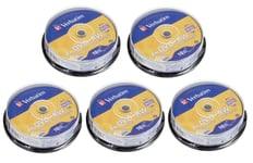 50 Verbatim Blank DVD+RW Rewritable 4X 120 mins DVD SERL Discs Spindle 43488