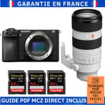 Sony Alpha 6700 ( A6700 ) + FE 70-200mm f/2.8 GM OSS II + 3 SanDisk 64GB Extreme PRO UHS-II SDXC 300 MB/s + Guide PDF MCZ DIRECT '20 TECHNIQUES POUR RÉUSSIR VOS PHOTOS
