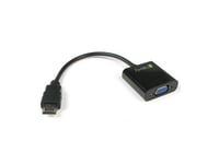Techly 301658, 0,1 M, Hdmi Typ A (Standard), Vga (D-Sub), Hane, Hona, Rakt