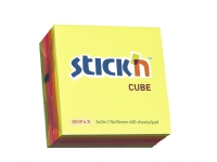 Notes Stick'N NEON Cube 4 ass. neonfärger 76x76mm 320blade - (12 st.)