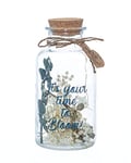 Boxer Gifts Time to Bloom Light-Up LED Starlight Jar with Dried Flowers | Unique New Job Graduation Housewarming Gift for Her