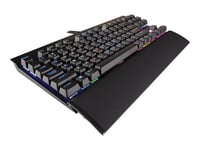 CORSAIR Gaming K65 RGB RAPIDFIRE Compact Mechanical - Clavier - backlit - USB - R.-U. - commutateur : CHERRY MX Speed - aluminium brossé anodisé